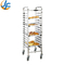 RK Bakeware China Foodservice NSF Roll en acero inoxidable Flatpack Bandeja para hornear Trolley Bun Pan Rack