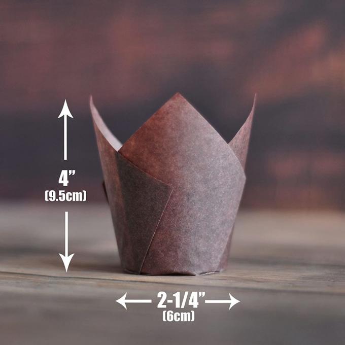 Trazador de líneas de papel Tulip Baking Cup del mollete del trazador de líneas de la magdalena de Rk que cuece Bakeware China