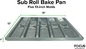 Rk Bakeware China Foodservice 902505 Sub Roll Pan Pan, 5 moldes por molde